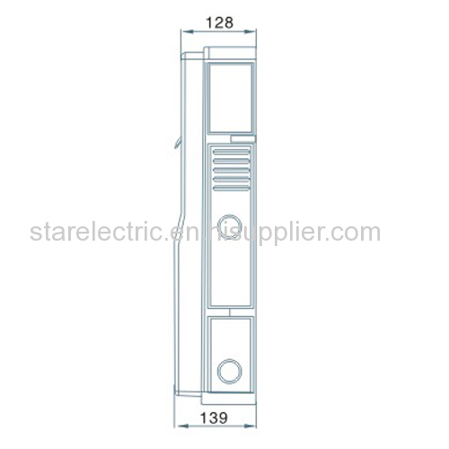 C103T high performance 3 phases transparent electric meter box straight type