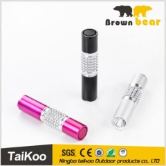 mini multicolor 1w aa battery new design led uv flashlight with diamond