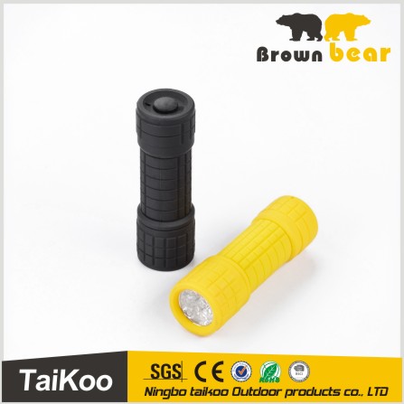 low power 3*aaa battery 10 color led flashlight