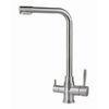 Ceramic Cartridge Double Handle Kitchen Faucet 3 Way Mixer Taps