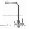 Ceramic Cartridge Double Handle Kitchen Faucet 3 Way Mixer Taps