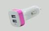 High Output 5v Micro Usb Car Charger With Usb Port / Dual Usb In Car Charger