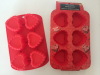 6 Heart shape silicone cake mold silicone bakeware