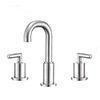 Fancy Chrome Finish Two Handle Bathtub Faucet Cold and Hot Water Mixer