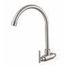 Lead Free SS Single Cold Water Faucet Tall Mixer Taps For Basin
