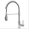 Tall Mixer Tap Spring Spout Kitchen Faucet Brushed Nickel for Home / Hotel