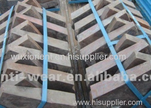 Cr-Mo Alloy Steel Liner Segment for Dia3.8m Cement Mill