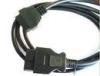 OBDIIF - OBDIIM Full Pinout 1.5M OBD Diagnostic Cable OBDII Male to OBDII Female for Vehicle