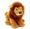Custom Made Brown Lion Stuffed Animals Cartoon Plush Toys with Sitting Pose