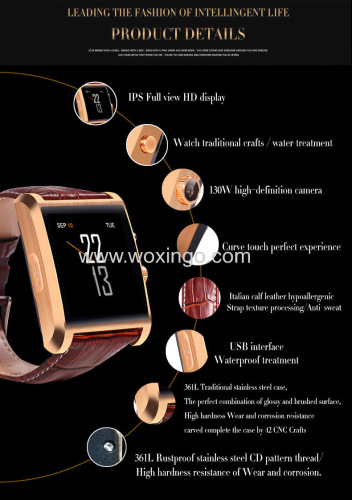 phone call smartwatch with pedometer and waterproof
