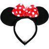 Disney Headband Hat - Plush Minnie Mouse Ears Costume Accessory With Bow For Party