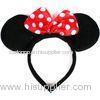 Disney Headband Hat - Plush Minnie Mouse Ears Costume Accessory With Bow For Party