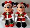 Custom Plush Toys Christmas Mickey And Minnie Mouse Toys 45cm