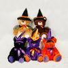 Black and Orange Halloween Teddy Bear Stuffed Toys For Halloween Party