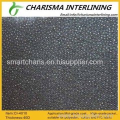 Strong peel strength woven fusible interlining