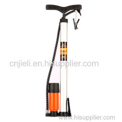 Hand floor pump with high and low pressure fit both types of valves schrader& presta