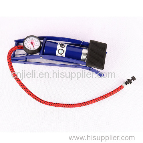 Mini Portable Foot pump with pressure gauge orings