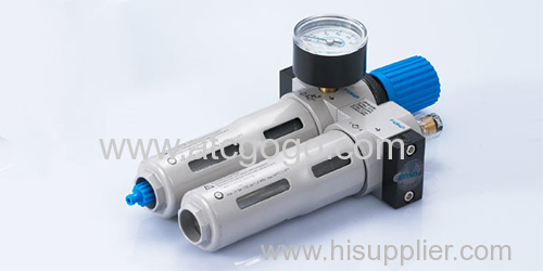 Air source treatment unit manual drain high quality filter pressure regulator lubricator 1 inch festo type