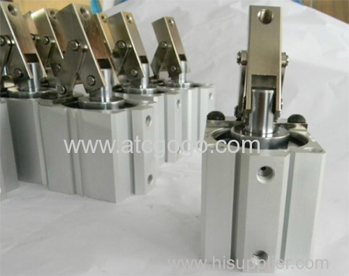 smc type pneumatic cylinder Rotary clamp air cylinders through-hole clockwise counterclockwise with arm