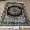 4x6ft central medal red carpet perfect design first--class handmake silk carpet wholesale