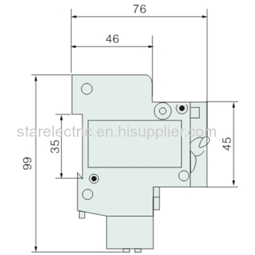 KXM1LE-63 residual current operation miniature circuit breaker MCCB MCB 1P-2P-3P-4P 1A to 63A