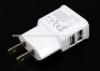 220V Universal USB Travel Charger For Samsung Iphone Dual USB Ports