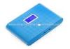 Blue Smart phone / Table PC / Mp3 Dual Portable Mobile Power Bank 10400mAh