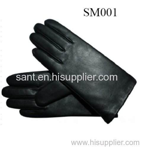 Ladies sheep leather black gloves high quality at cheap price