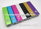 2600mah Colorful Aluminum External Battery Power Bank with Power Indicator for Mobile Phone