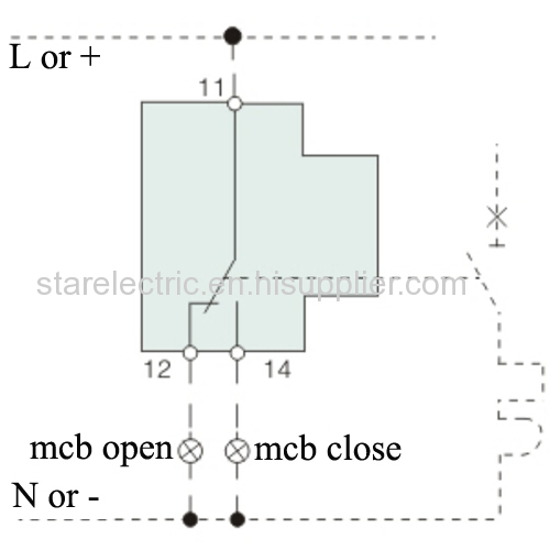 KXM1 series miniature circuit breaker accessories OF-MX+OF-MV+MN