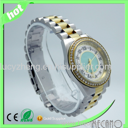 2015 new arrivel vogue watch diamond watch gold watch