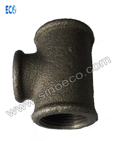 Malleable Cast Iron 130 Tees Beaded Black Pipe Fittings