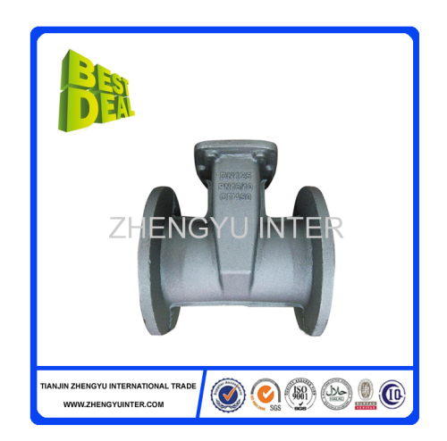 Lost foam cast iron gate valve body casting parts