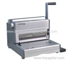 Electric double wire book binding machine