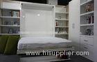 Queen Size White Glossy Color Modern Wall Bed With Space Saving Function