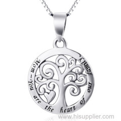 Fashion Sterling Silver Tree of Family Necklace Hot Sale