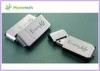 Metal Thumb drives - China Silver Metal thumb USB Pen with Keychain Suppliers