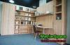 Bedroom Furniture Vertical Wall Bed With Functional Bookshelf And Table
