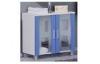 Hotel waterproof modern Bathroom Sink Furniture Cabinet with Tempered Glass