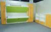 Home Use Wood Modern Bunk Wall Beds E1 Grade Material Green Color