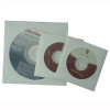 white Paper CD bag with Window and Flap