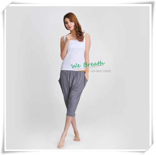 Apparel & Fashion Pants & Shorts YUSON Harem pants pockets ladies 3/4 length Capri soft breathable bamboo made