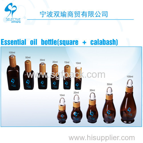 Essential Oil Bottle (Square + Calabash)