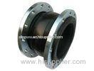 Single Sphere Flanged Flexible Rubber Joints Galvanized For Marine , Rubber Expansion Bellows