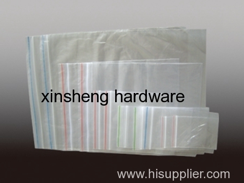 Plastic Transparent PE Zipper Bag