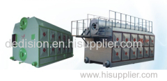 Double drum vertical chain grate steam boiler