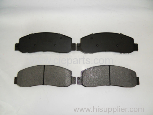 autoparts brake pad with high performance like low noise and rate of wear