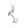 Wholesale Fashion Best Selling Sterling Silver Dumbbell Necklace