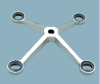 Stainless steel spider fitting for point-fixed glass curtain wall