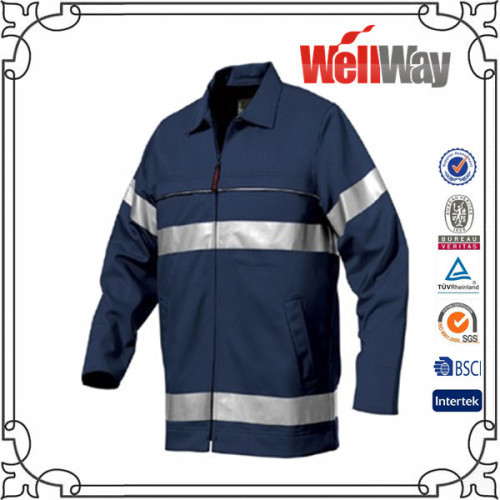 Navy safety reflective tape men work shirts